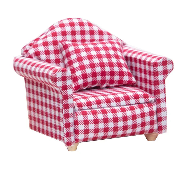 Mini fauteuil en imprimé, accessoire pour petit rongeur