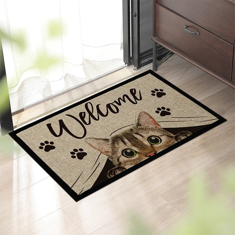 Tapis paillasson d'intérieur imprimé