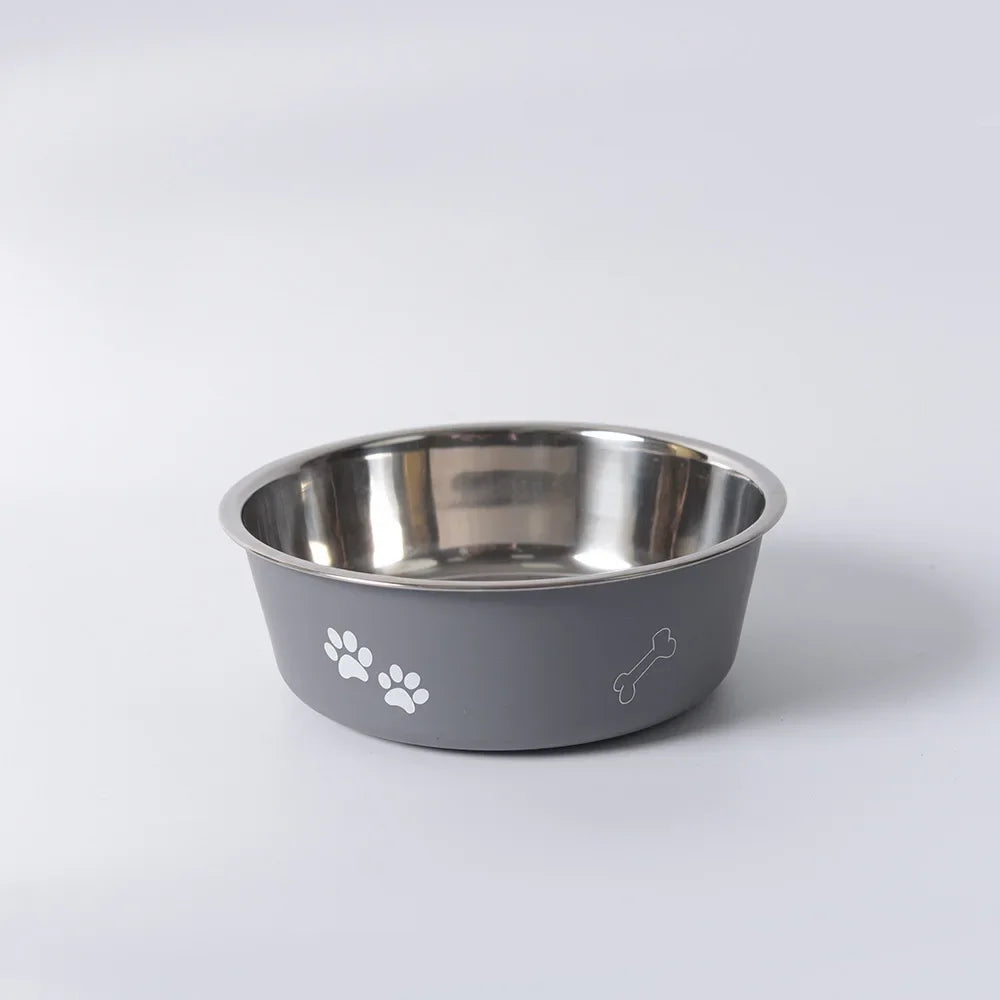 Gamelle pour chien et chat en acier inoxydable imprimée