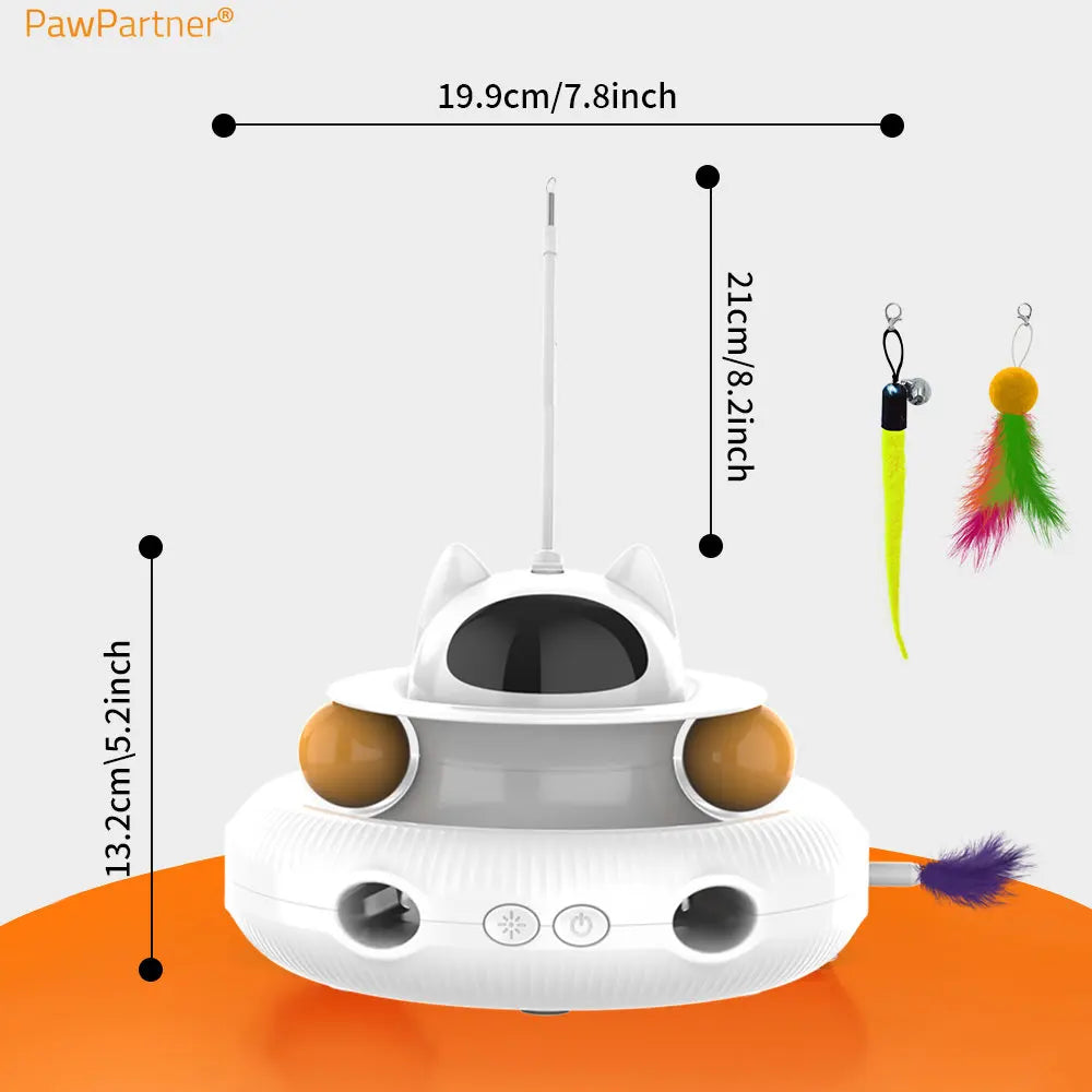 PawPartner Cat Smart Teaser Toy Plateau tournant pour chat