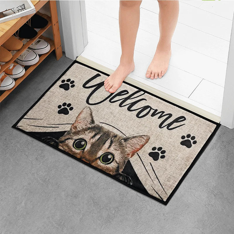 Tapis paillasson d'intérieur imprimé