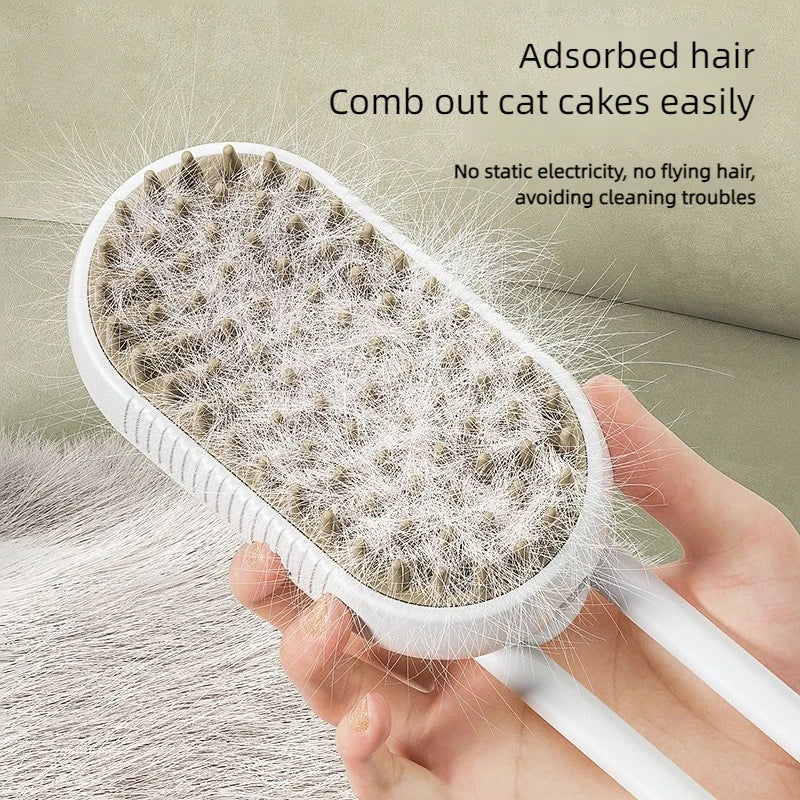 Brosse à vapeur 3 en 1 pour animaux de compagnie