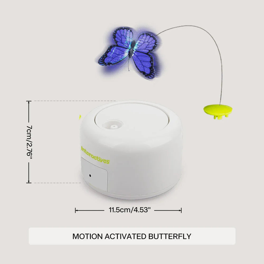 Jouet interactif chasse-papillon pour chat