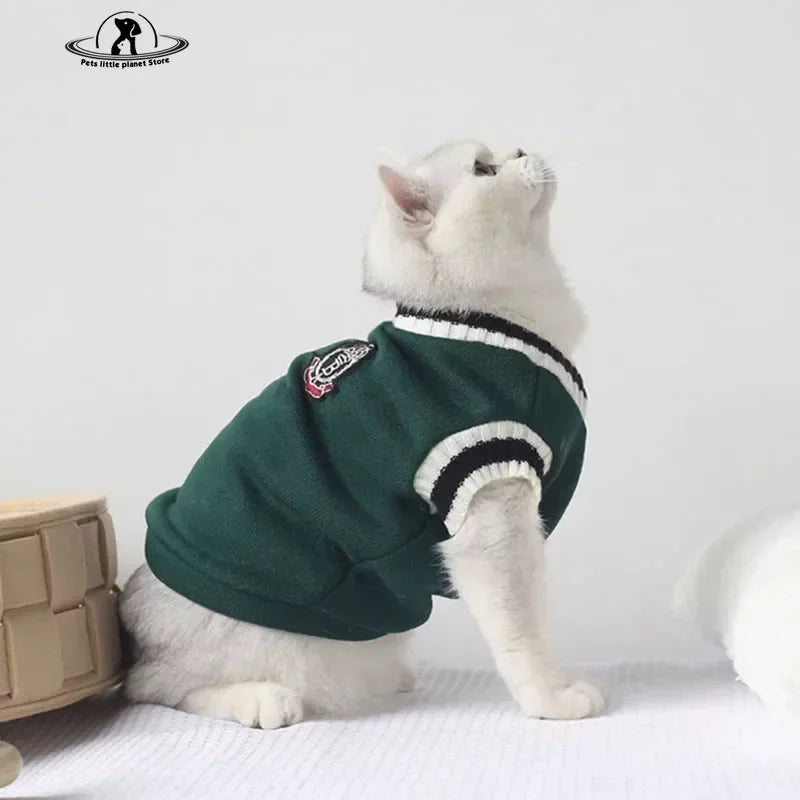 Gilet chic d'hiver pour chat et petit chien