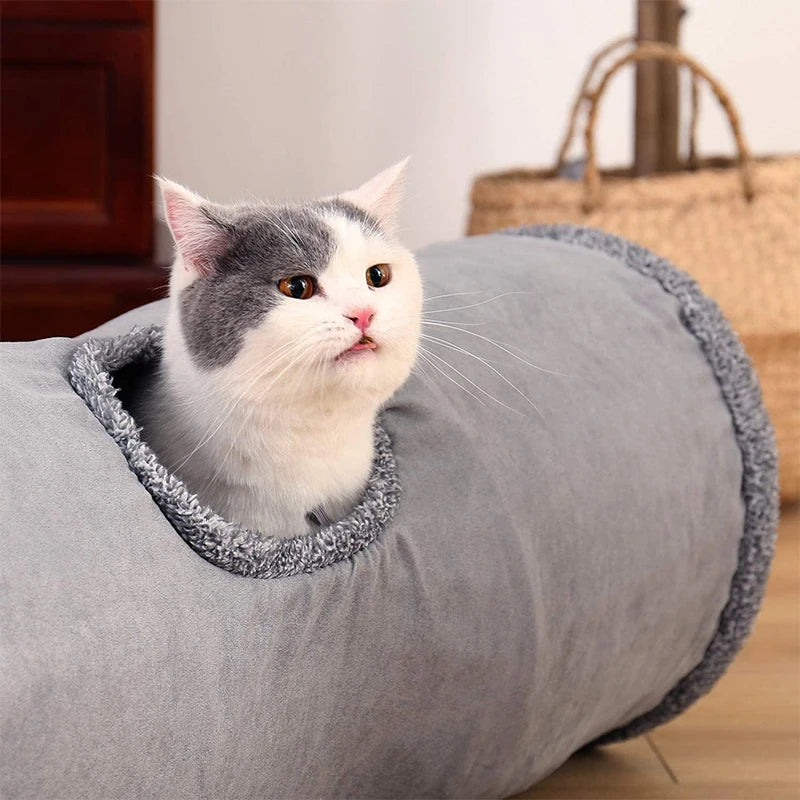 Tunnel pliable pour chat et chaton