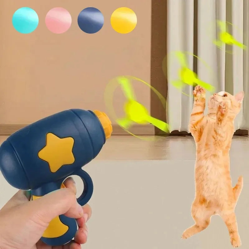 Pistolet disque volant, jouet pour chat et chien, jeu interactif