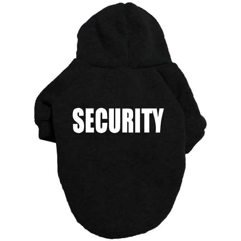 Pull Security style streatwear pour animaux de compagnie