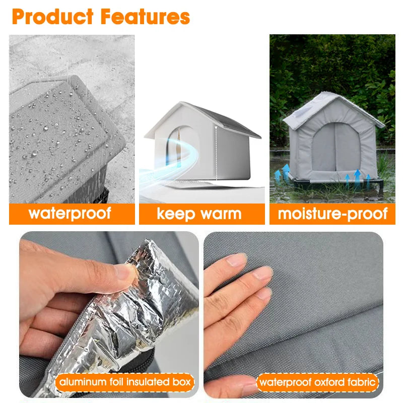Niche, refuge d'extérieur pour chat ou chien errant, imperméable
