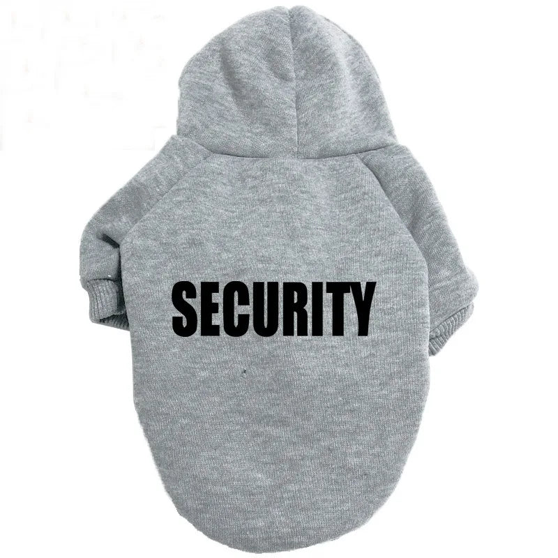 Pull Security style streatwear pour animaux de compagnie