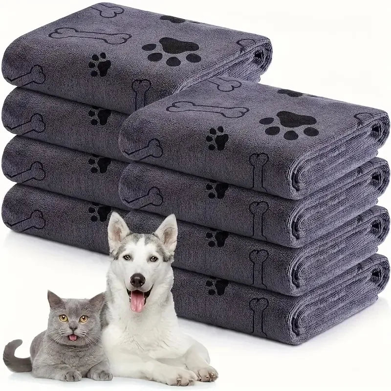 Serviette en microfibre à séchage rapide pour chien et chat