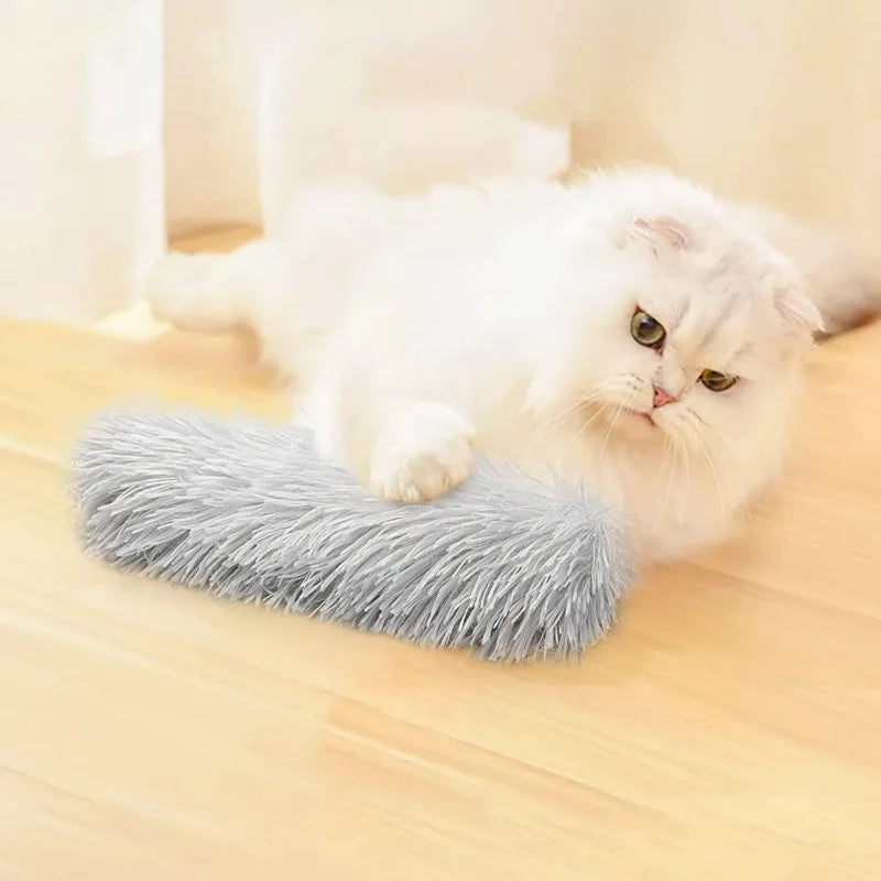 Oreiller en peluche pour chat, jouet sonore à l'herbe à chat, jouet à mâcher