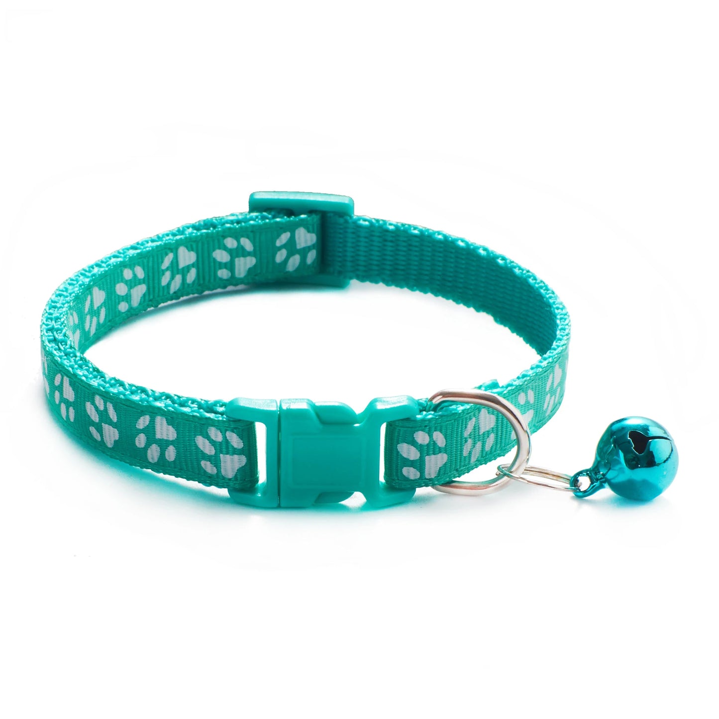 Collier réglable imprimé patte pour chat et chien