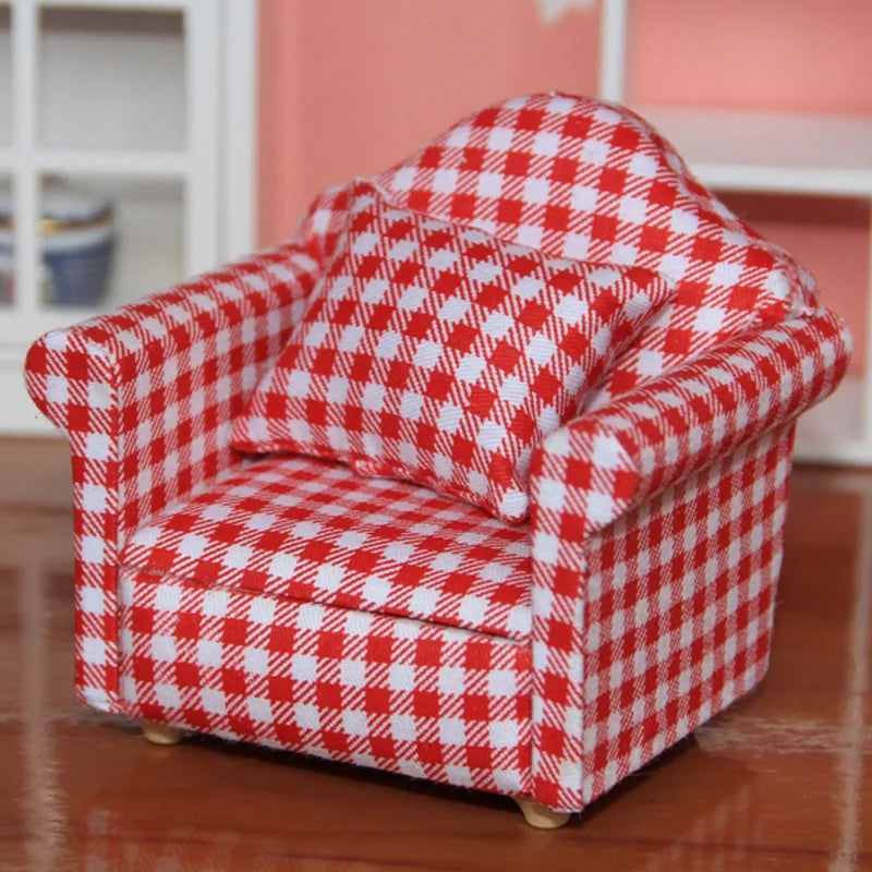 Mini fauteuil en imprimé, accessoire pour petit rongeur