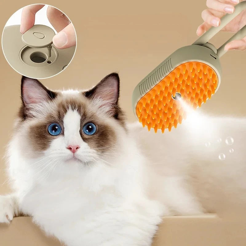 Brosse à vapeur 3 en 1 pour animaux de compagnie