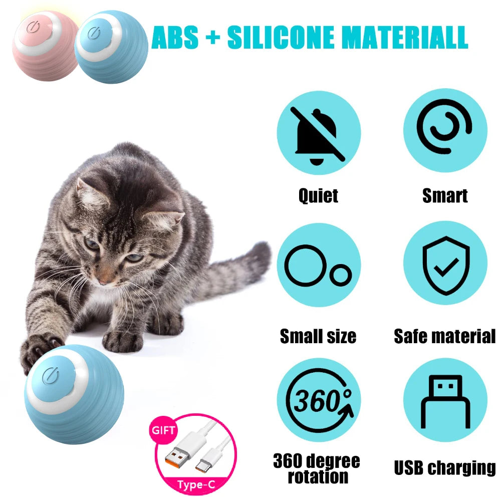 Balle interactive pour chat