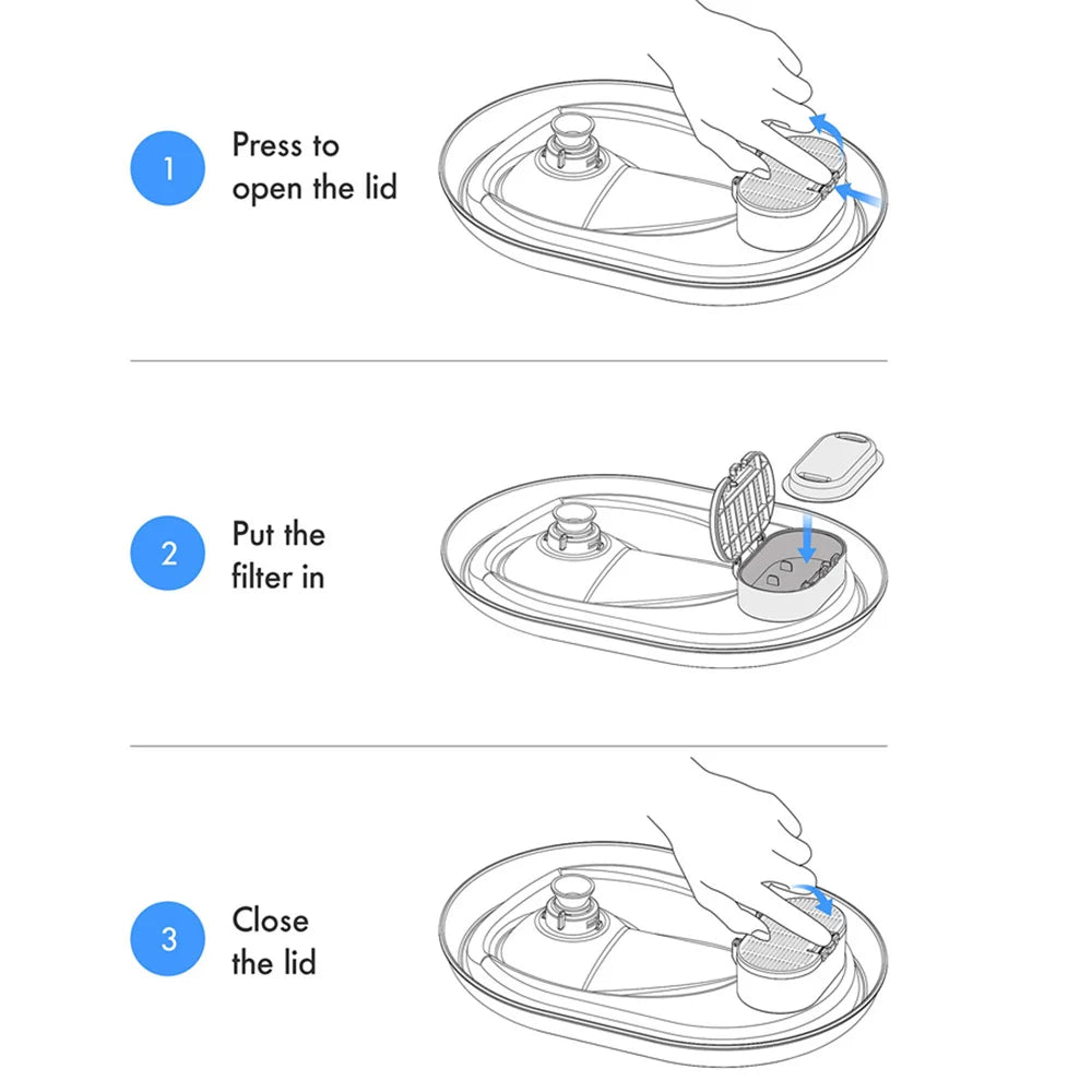 10 filtres de remplacement pour fontaine à eau compatibles avec la fontaine à eau p en acier inoxydable