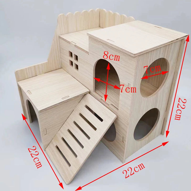 Maisons en bois à construire pour cage à rongeur