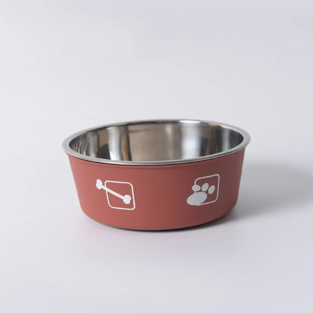 Gamelle pour chien et chat en acier inoxydable imprimée