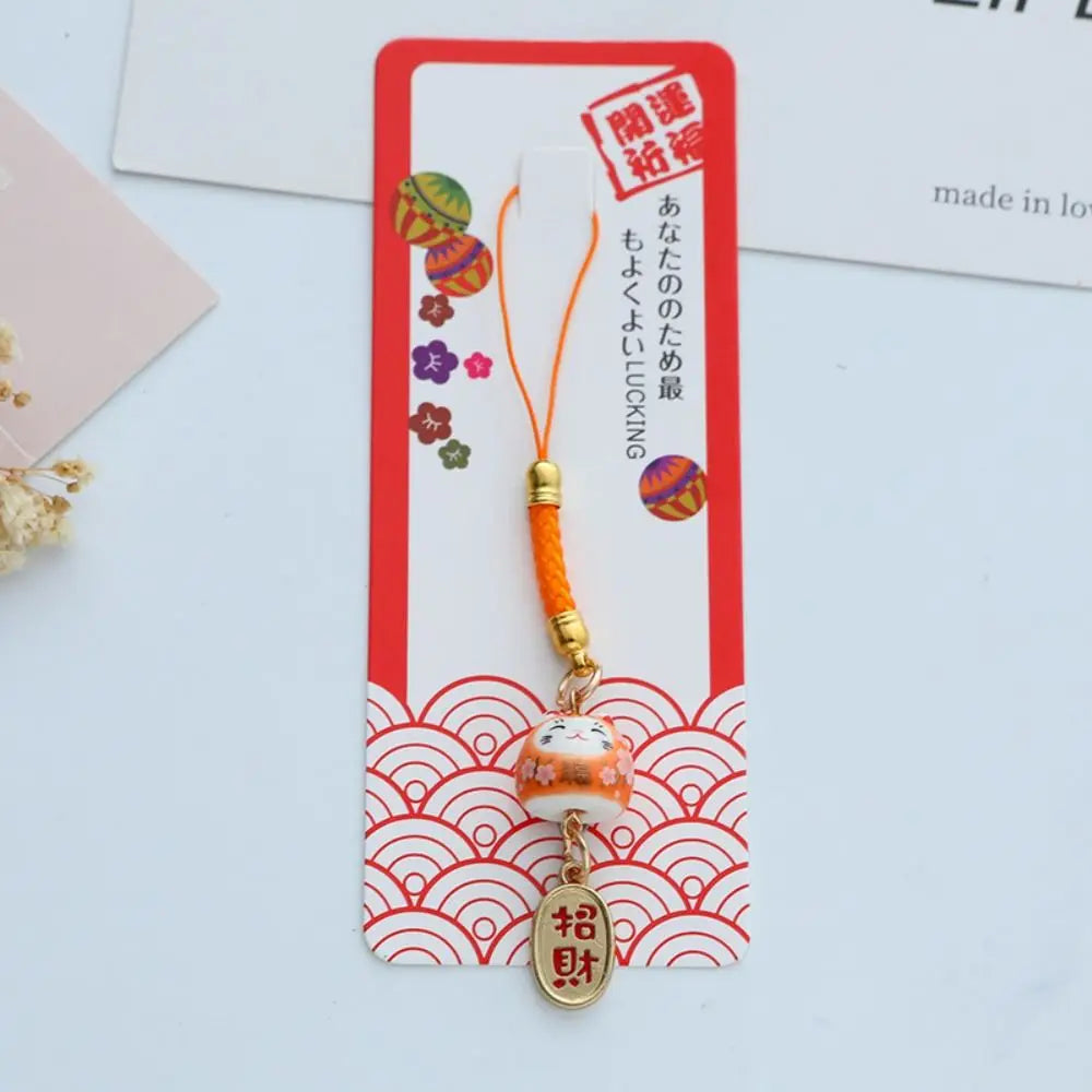 Porte-clés japonais en forme de chat porte-bonheur