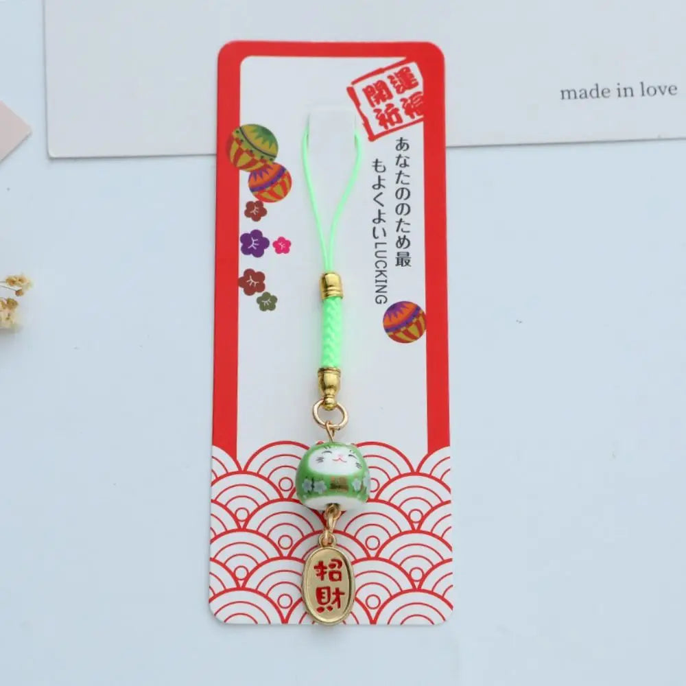 Porte-clés japonais en forme de chat porte-bonheur