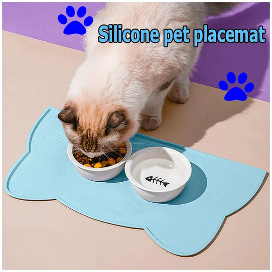 Tapis de nourriture en silicone pour gamelle de chien et de chat