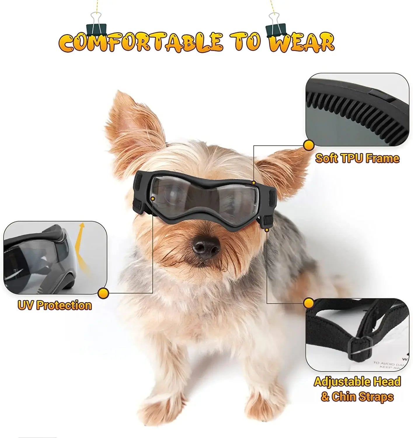 Lunettes de protection pour chien ATUBAN