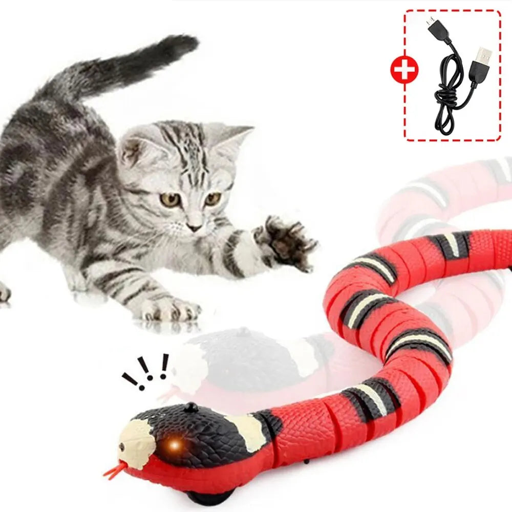 Jouet serpent pour chat à détection intelligente