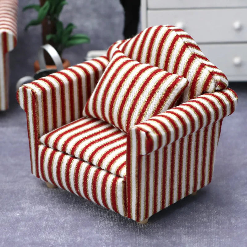 Mini fauteuil en imprimé, accessoire pour petit rongeur