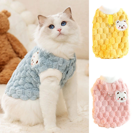 Veste polaire avec motif cousu pour chat et petit chien