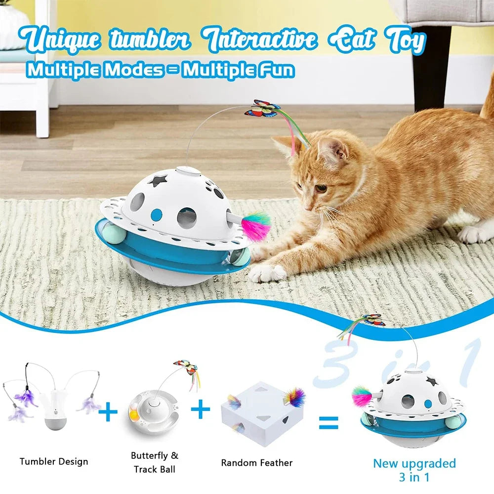 Jouet 4 en 1 interactif pour chat