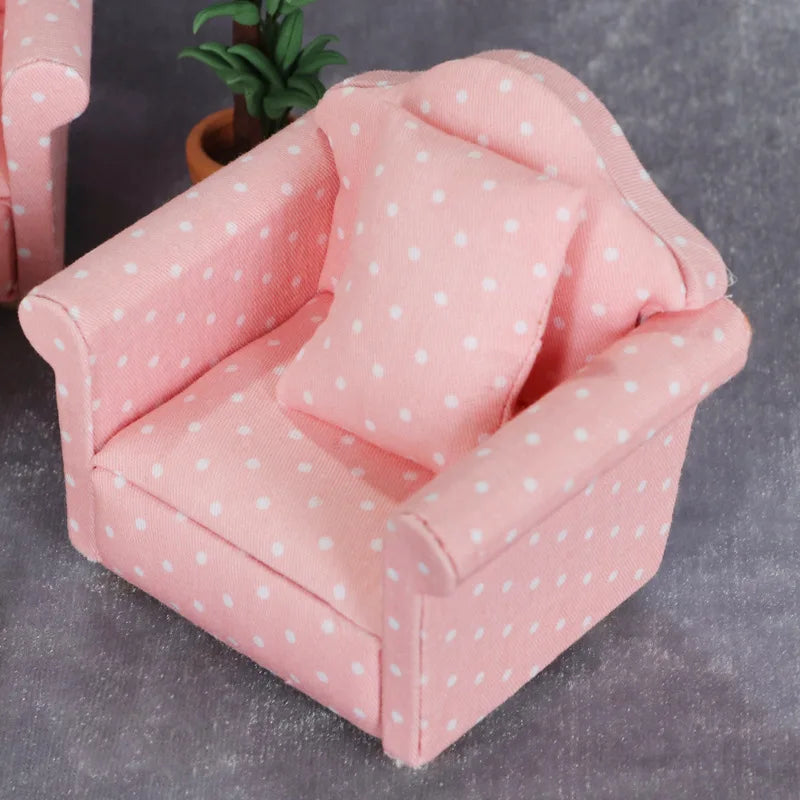 Mini fauteuil en imprimé, accessoire pour petit rongeur