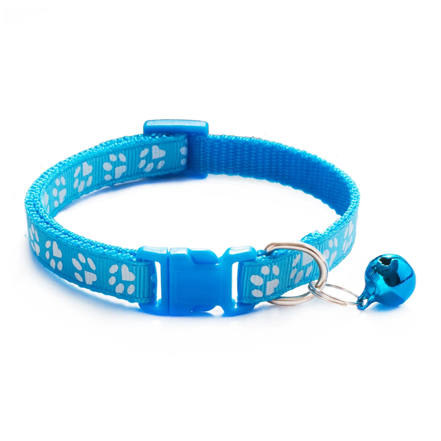 Collier réglable imprimé patte pour chat et chien