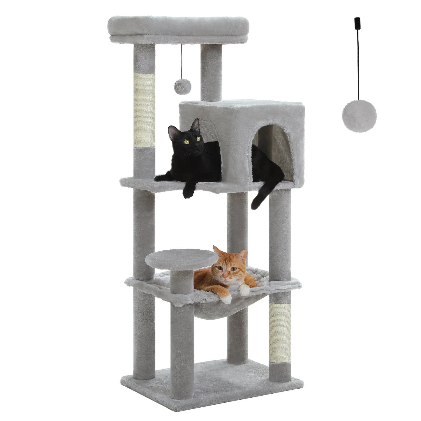 Arbre à chat à plusieurs niveaux avec griffoir Tour à chat de luxeo, jouets pour chat, accessoires pour chat