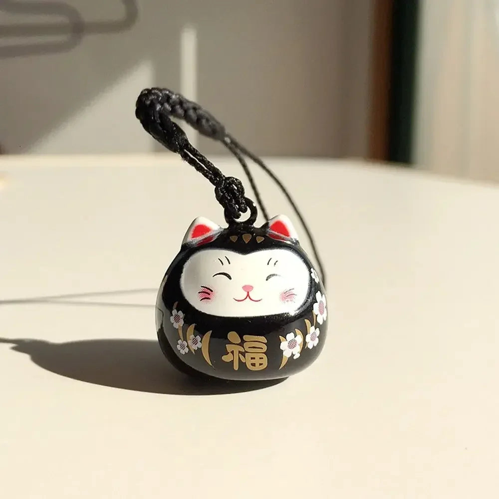 Porte-clés japonais en forme de chat porte-bonheur