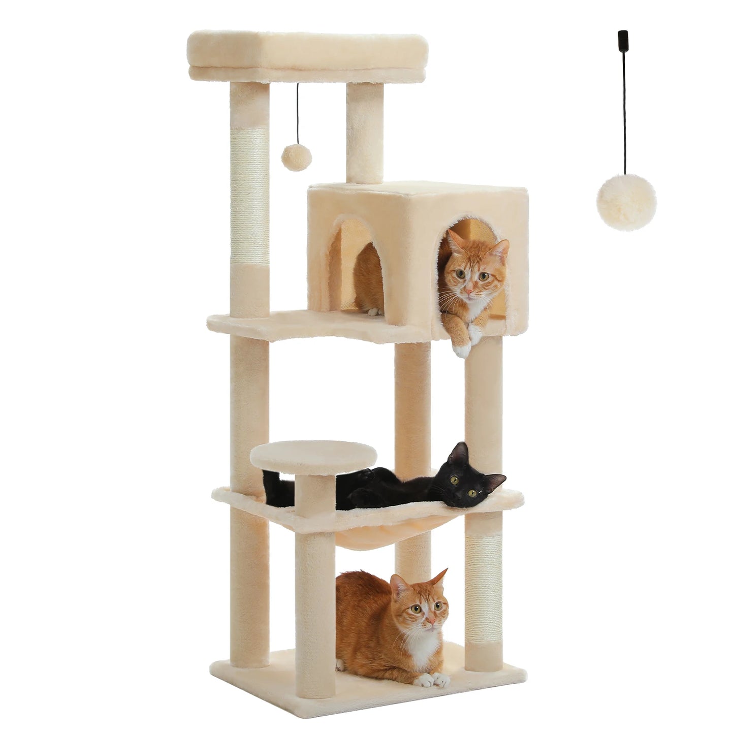 Arbre à chat à plusieurs niveaux avec griffoir Tour à chat de luxeo, jouets pour chat, accessoires pour chat