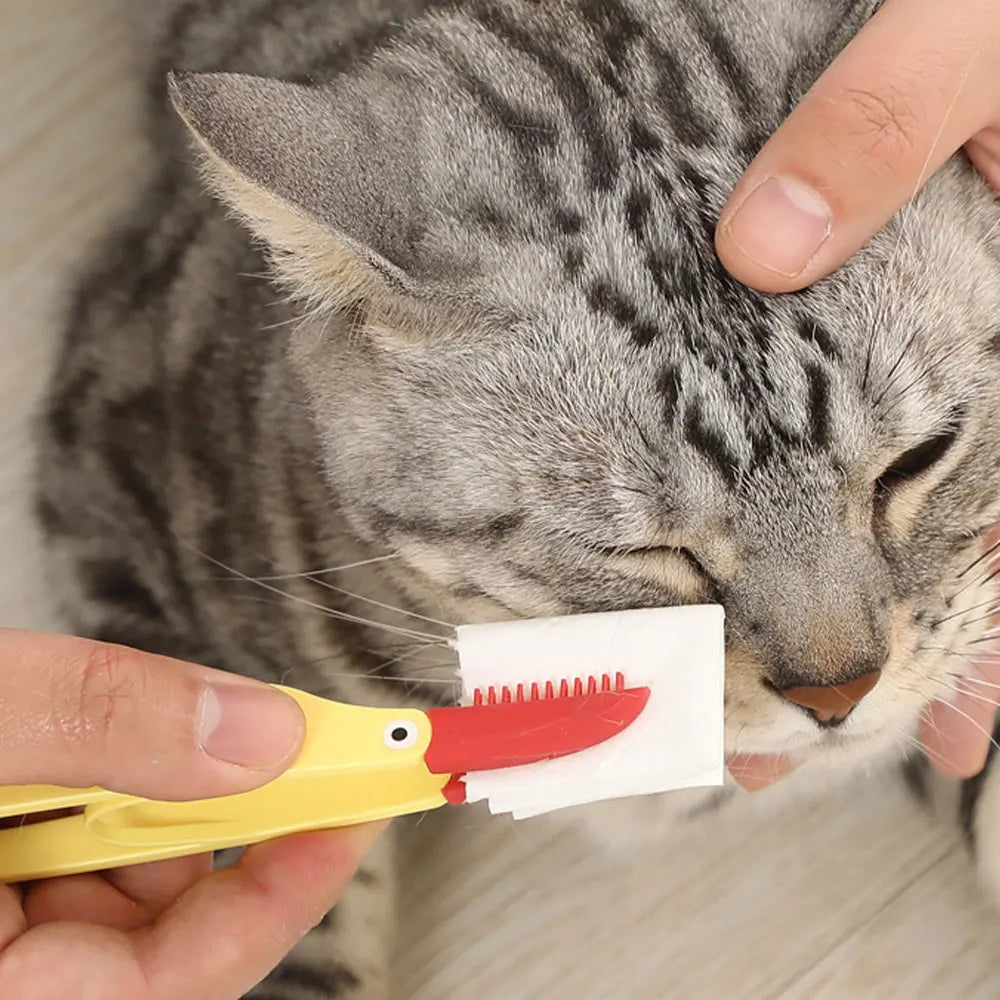 Brosse de nettoyage pour les yeux de chien et chat