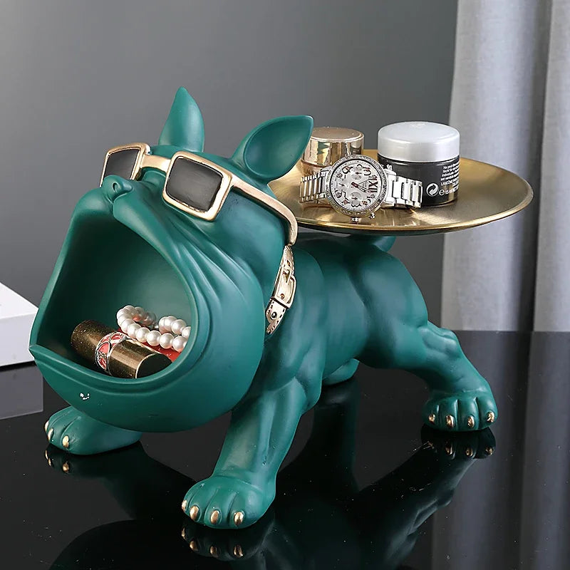 Figurine décoratif rangement design Bouledogue