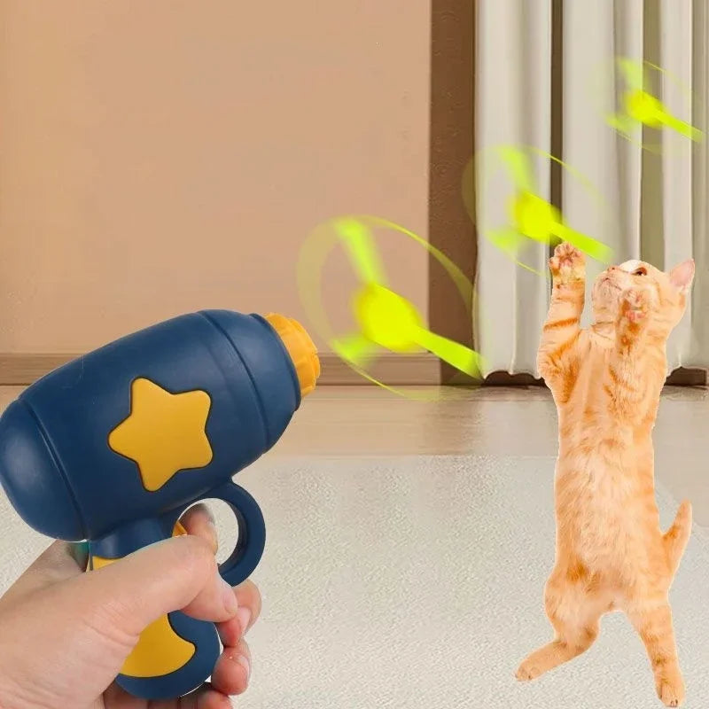 Pistolet disque volant, jouet pour chat et chien, jeu interactif