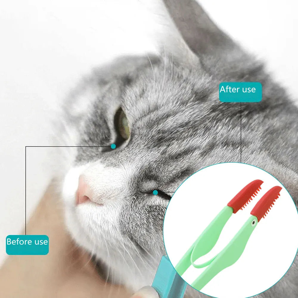 Brosse de nettoyage pour les yeux de chien et chat