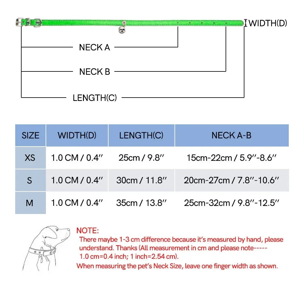 Collier  en cuir Pu pour chat avec clochette