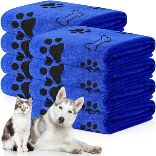 Serviette en microfibre à séchage rapide pour chien et chat