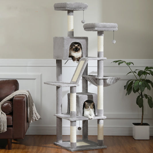 Arbre à chat à plusieurs niveaux, griffoir, meuble, grande tour pour chat, grattoirs pour chat