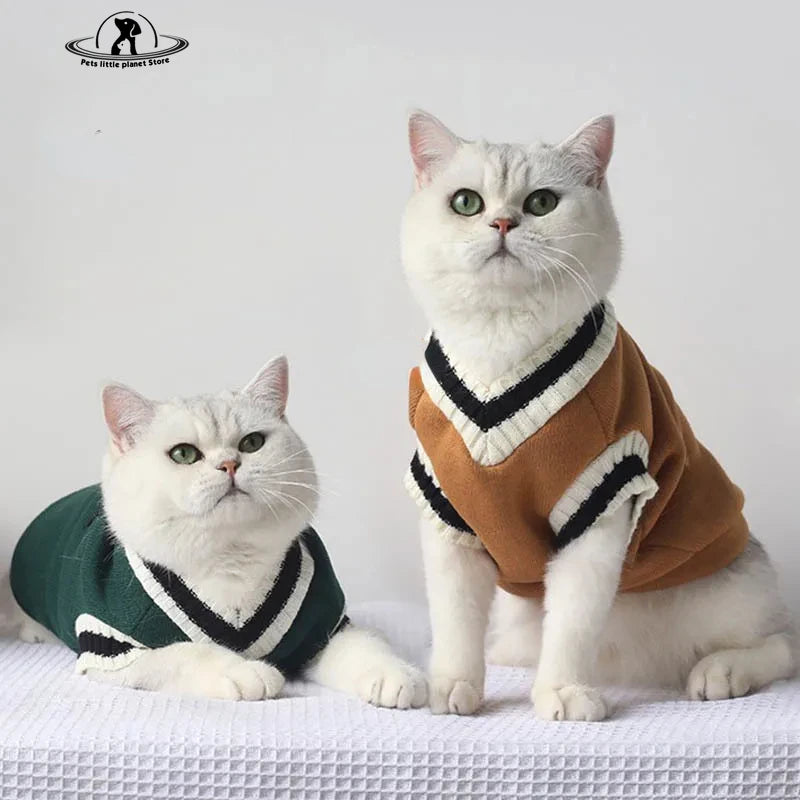 Gilet chic d'hiver pour chat et petit chien