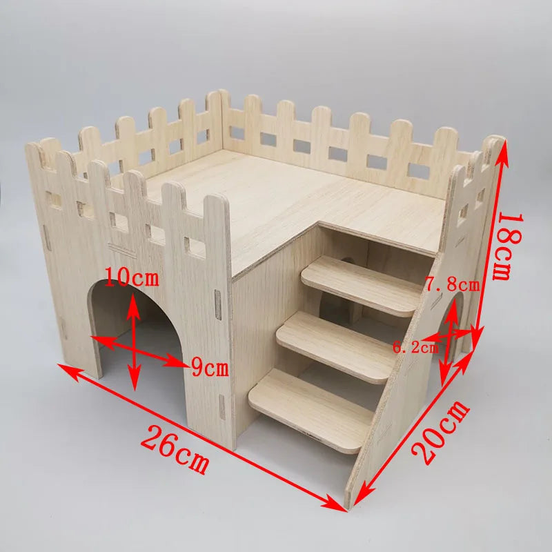 Maisons en bois à construire pour cage à rongeur