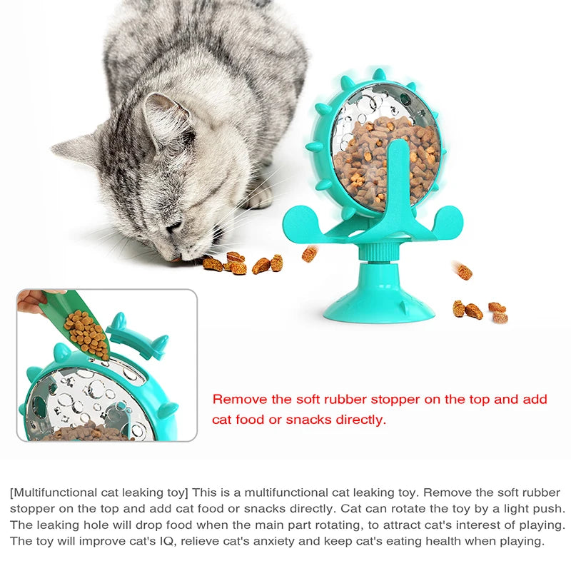 Jouet interactif distributeur de  friandises pour chats et petits chiens