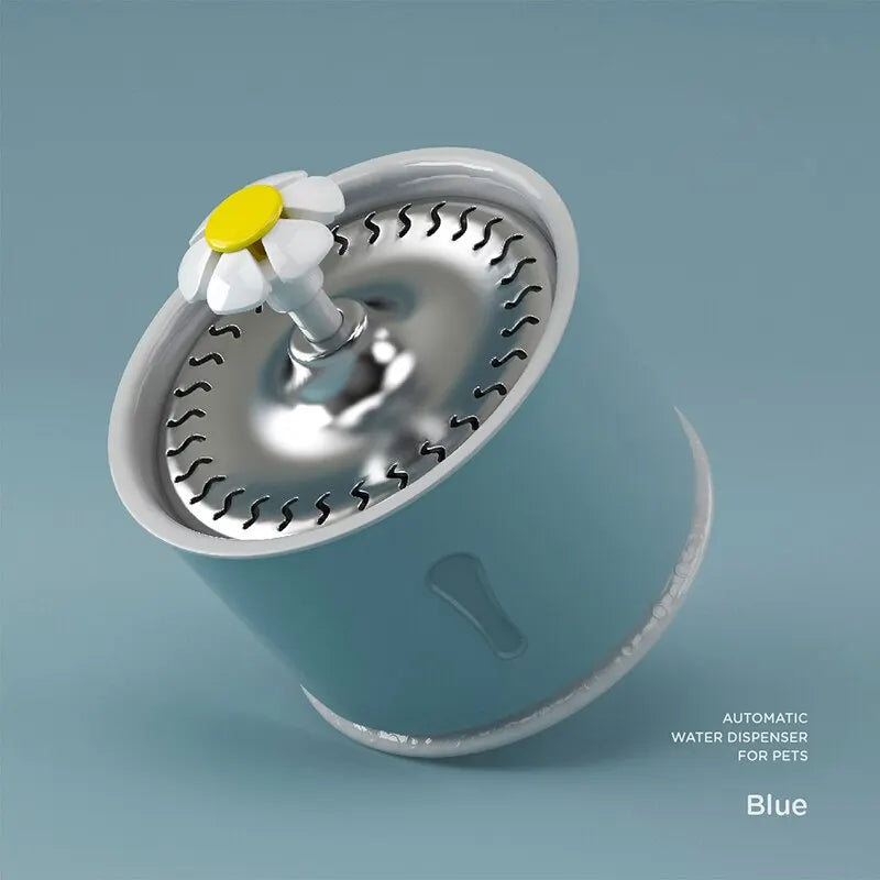 Fontaine à eau pour animaux de compagnie de 2,4 L avec filtres à charbon actif