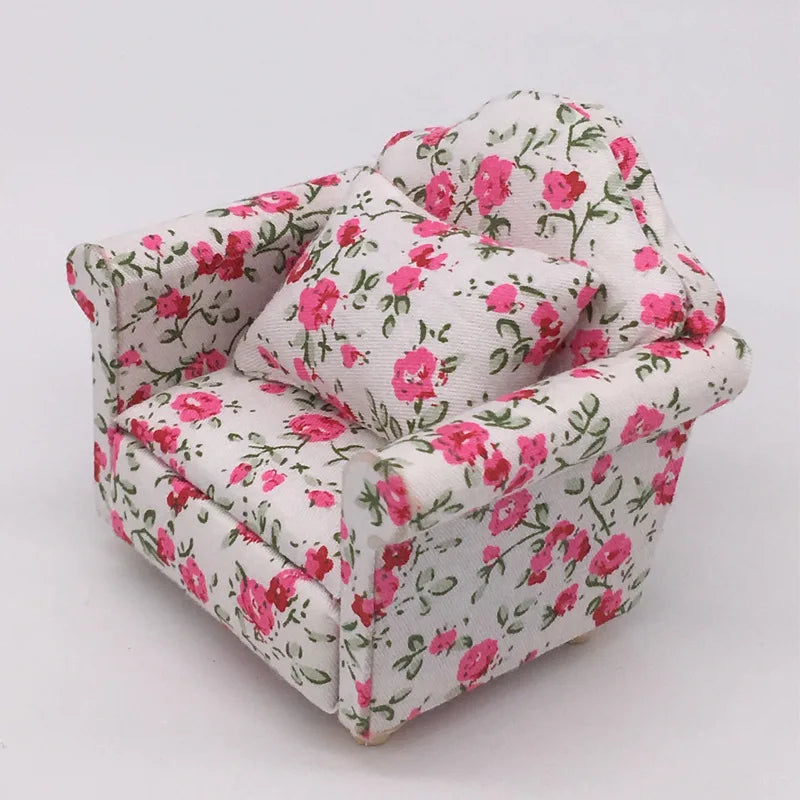 Mini fauteuil en imprimé, accessoire pour petit rongeur