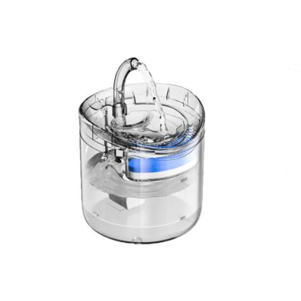 Distributeur d'eau transparent pour chat avec capteur d'automatisation