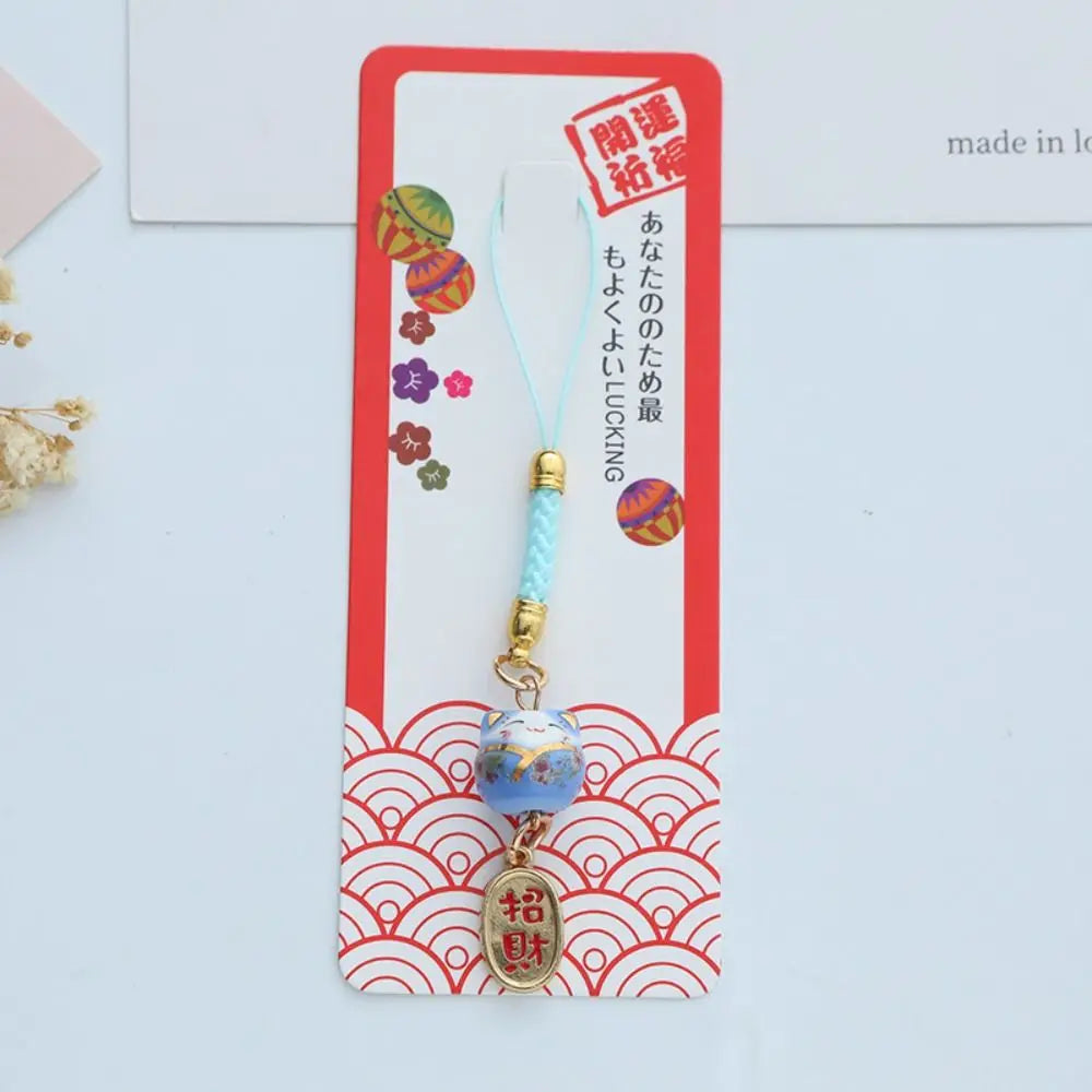 Porte-clés japonais en forme de chat porte-bonheur