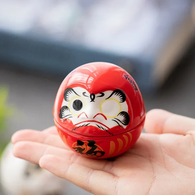 Poupée japonaise Daruma – artisanat japonais en céramique